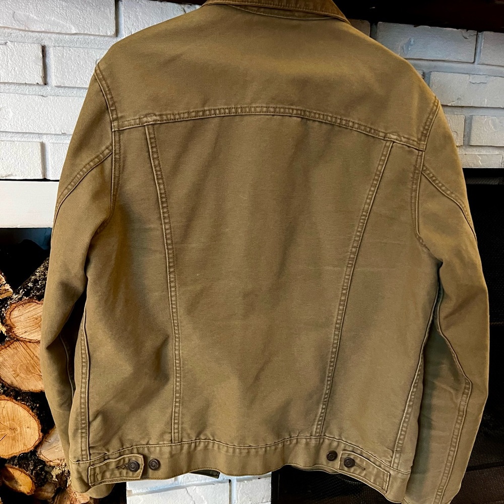 Levi's Men's Olive Green Trucker Jacket - Picture 2 of 5